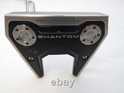Used LH Titleist Scotty Cameron Phantom X 7.5 Slant Neck 35 Putter + Headcover